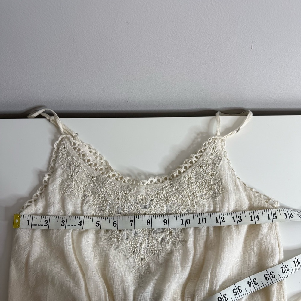 Love Sam Aurora Maxi Dress In Ivory Beaded Embroidery Boho NWT Size Small $355 - Picture 14 of 14